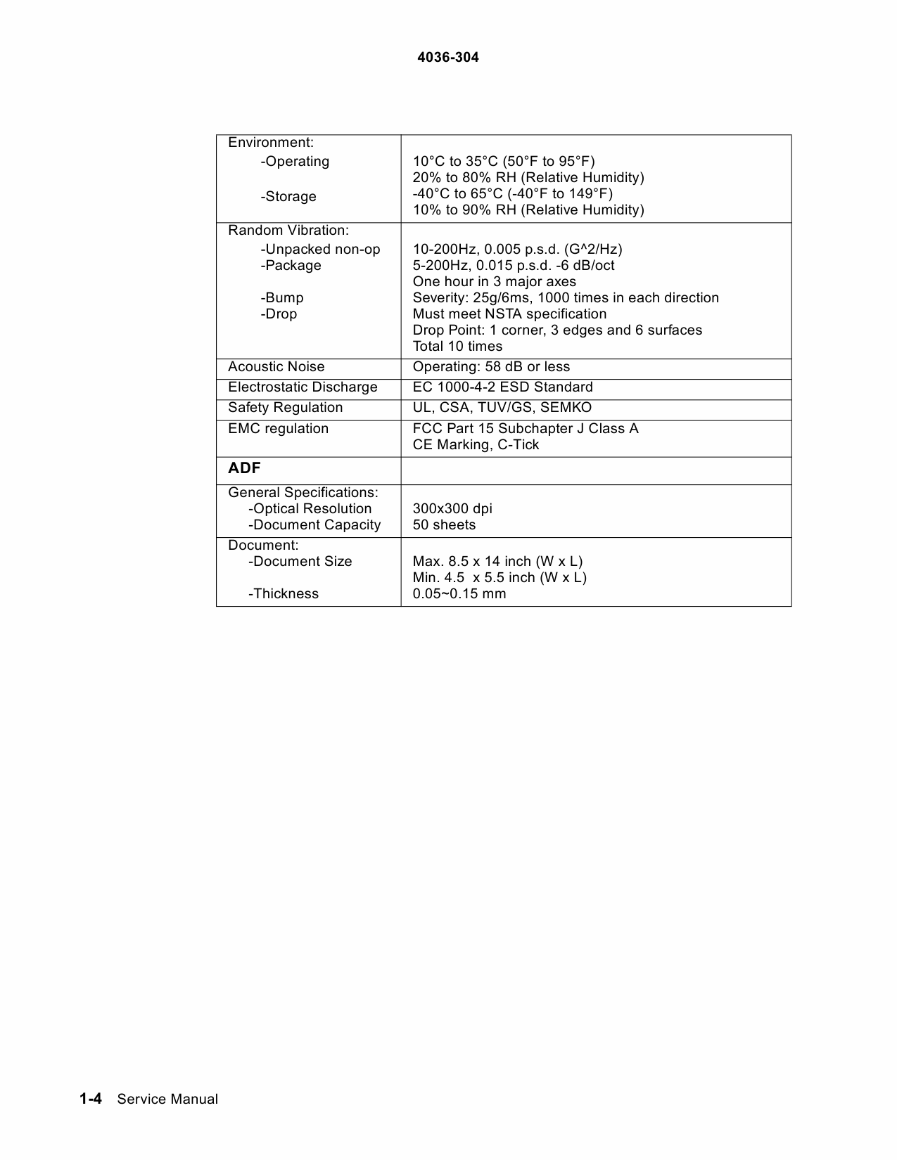 Lexmark X X4500Scanner 4036 Service Manual-2